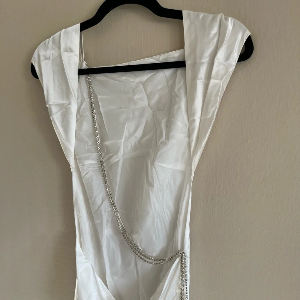 NWOT The Bar Pierre Gown Blanc Size 0 - Picture 6 of 13